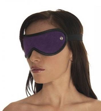 Augenmaske Velours lila