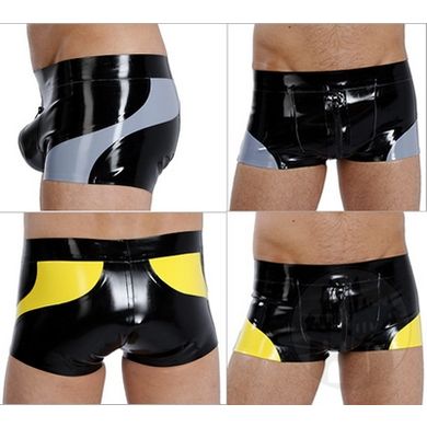 Latex Shorts m. aufgesetztem Pouch