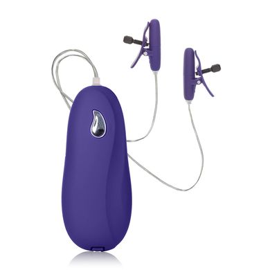 Nippelklemmen mit Vibration und Wärmefunktion klein purple