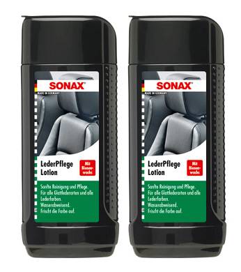 SONAX 291200 Leder Pflege Lotion 2 x 500 ml Lederpflege Lederreinigung