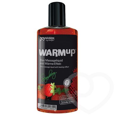Wrmendes Massage-Gleitmittel mit Erdbeergeschmack 150 ml