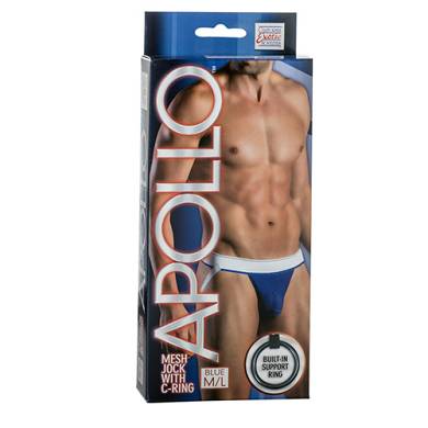 Jockstrap in Blau mit Penisring