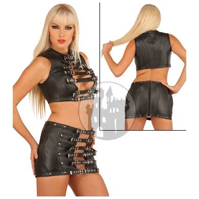 Leder Bustier