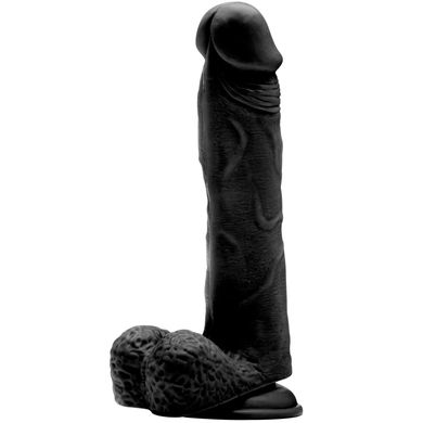 23,5 x 4,5 cm REALROCK Dildo - mit Hoden black