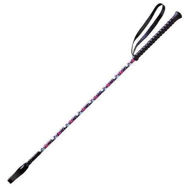 WHIP&GO "Fun Pnktchen" Reitgerte, marine, bunte Punkte, 65 cm