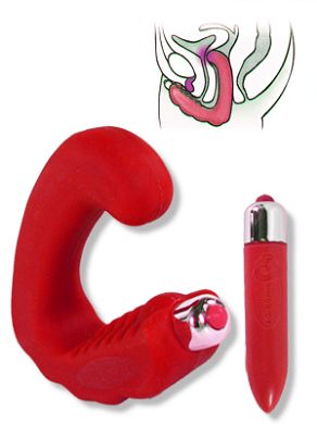 ROCK-CHICK Klitoris-Vibrator rot