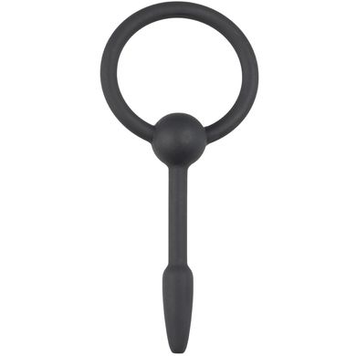 Sinner - Hohler Dilator mit Ring Silikon schwarz