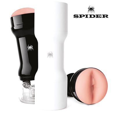 Masturbator Spider Backside - White & Black