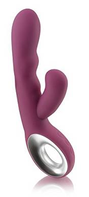 Deluxe Silikon G Spot Vibrator. extra Kliturisstimulator. Akkutechnologie