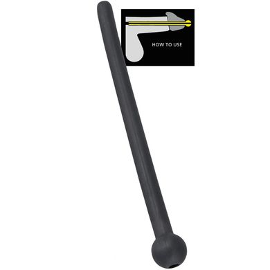 Silikon Penis-Plug Piss Play 7 - 13 mm schwarz