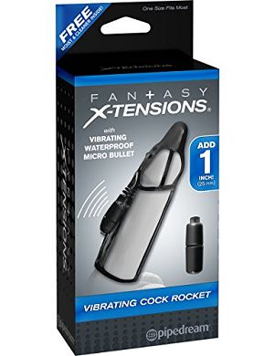 Fantasy X-Tensions by Pipedream PD4131-23 Vibrating Cock Rocket Penis Extension - Penis Sl