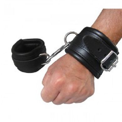 Leder Handfessel Schwarz Professional