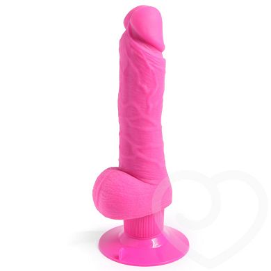 Shower Stud realistischer Dildo-Vibrator mit Saugnapf und Hoden