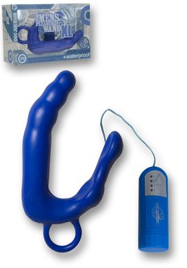 17 cm - Mens Pleasure Wand XL - Prostata Stimulator blue