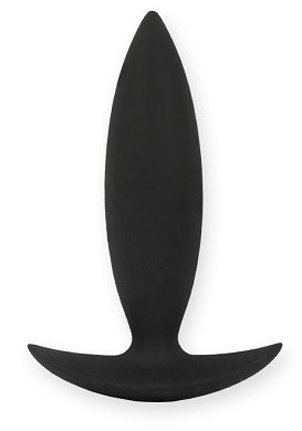 10 x 1 - 2,5 cm Rear Drop Silikon-Analplug extra small black