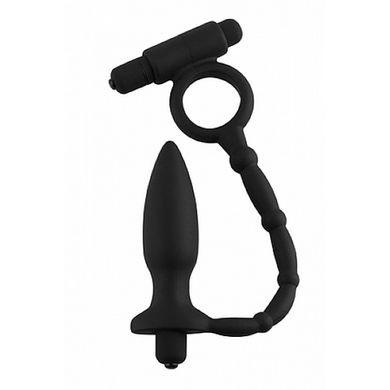 13 x 3,2 cm Anal Fantasy - Ass-Kicker with Cockring black