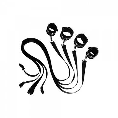 Bondage Fessel-Set - in Schwarz