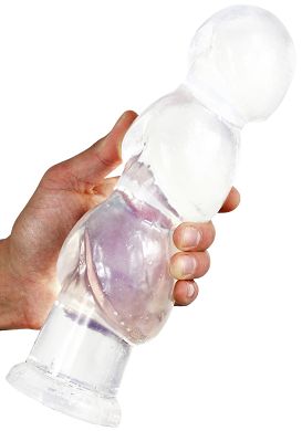 27 x 8 cm ANALE GRANDE Dildo TRES AMIGOS clear