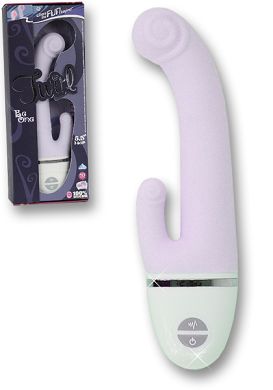 15 x 3 cm Vibrator Silicone Twirl violett