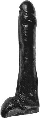 All Black Sven Vinyl-Dildo 29x5cm