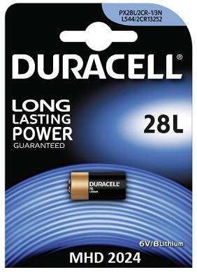 Batterie 28L Duracell Lithium PX28L / CR-1/3N / L544 / 2CR13252 MHD_2024 Blister