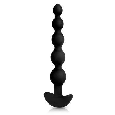 21 x 1,9 - 3,3 cm b-Vibe Cinco Anal Beads black - Akku Power
