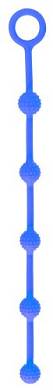 Nanma Delight Throb 24 cm Silikon Anal Beads mit 14mm Beads blau. 1er Pack (1 x 1 Stü