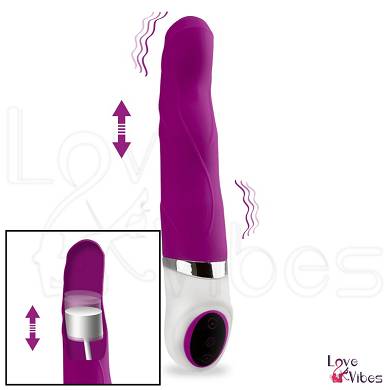 Deluxe-Vibrator/Pulsator mit Stofunktion
