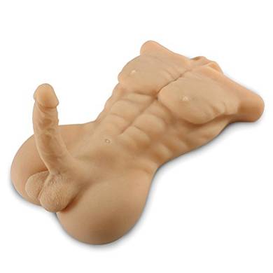 Qise® Frontal Voll Körper Männlich Liebe Puppe mit Penis Dildo & Zur&uum