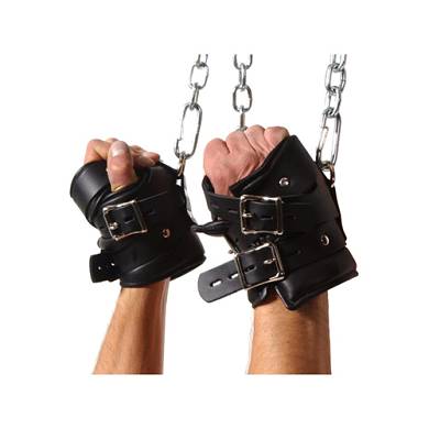 Einschränkende Handgelenkfesseln von Strict Leather