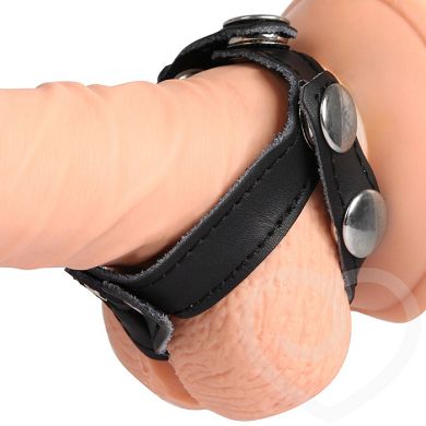 Bondage Boutique doppelter Hodenteiler aus Leder
