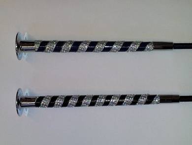 120cm Gerte, Dressurgerte mit Glitzergriff