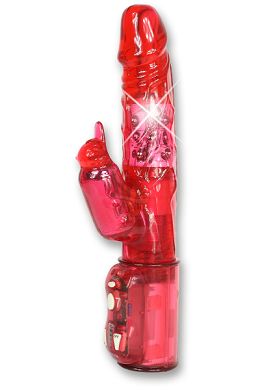 24 x 4 cm OMEGA Perlenvibrator rot