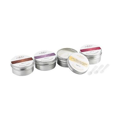 infactory 3in1-Massagekerzen: Licht. Duft & Massageöl. 4 Stück