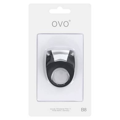 Ovo B8 Vibrierender Penisring in Schwarz