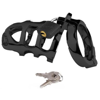 HardcoreDeLuxe Chastity Cage - Brutus - Stainless Steel 4,5 cm black