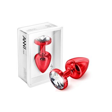 6 x 2,5 cm ANNI by Diogol Round T1 Buttplug Crystal red