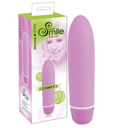 Smile Comfy - seidiger Mini-Vibrator in Pink