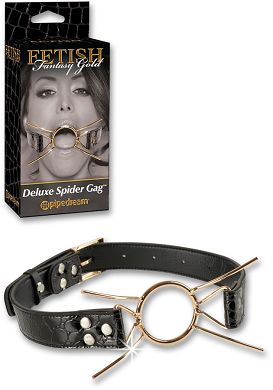 Fetish Fantasy Gold - Deluxe Spider Gag gold/black