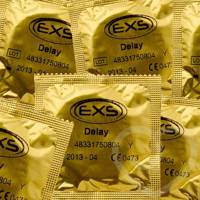EXS gerippte und genoppte Verzögerungskondome (100er-Pack)