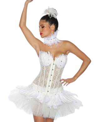 White Swan Corsage