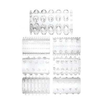 Super-Stretch Tickler Sleeves: Penismanschetten, transparent