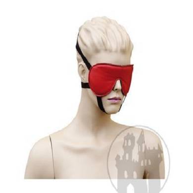 Augenbinde 3 Gummizüge rot-schwarz