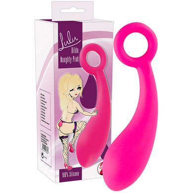 18,5 x 1,6 - 4,5 cm LuLu Silikon-Dildo pink