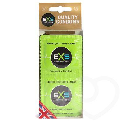EXS gerippte, genoppte und weite Kondome (12er Pack)