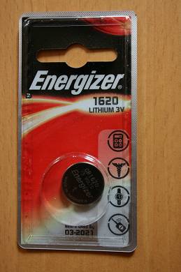 2 x Energizer Lithium CR1620 DL1620 , 2 x 1er Blister, bis 3/2021