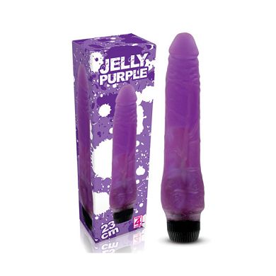 T4L Jelly Purple Vibrator, 23 x 2,5-5 cm