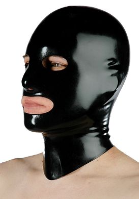 Latexmaske Mund + Augen offen