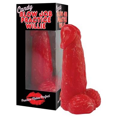 Suiker penis rood - blow job practice
