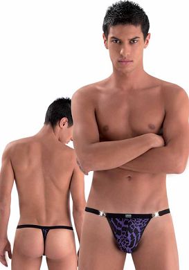 Eros Veneziani String in schwarz/lila